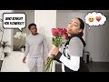 COMING HOME WITH FLOWERS PRANK ON BOYFRIEND! *HE FLIPS*