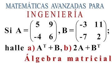 Zill 7.1_24 (MAI ). Álgebra matricial. Operaciones con matrices. Transpuesta de una matriz.