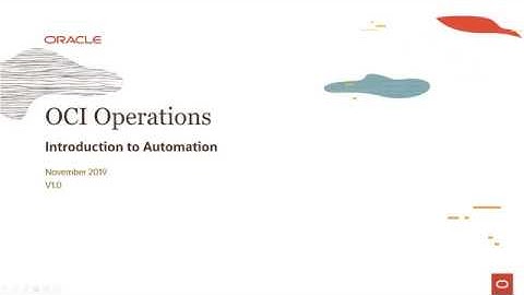 OCI Operations Level 100 - Part 1: Introduction