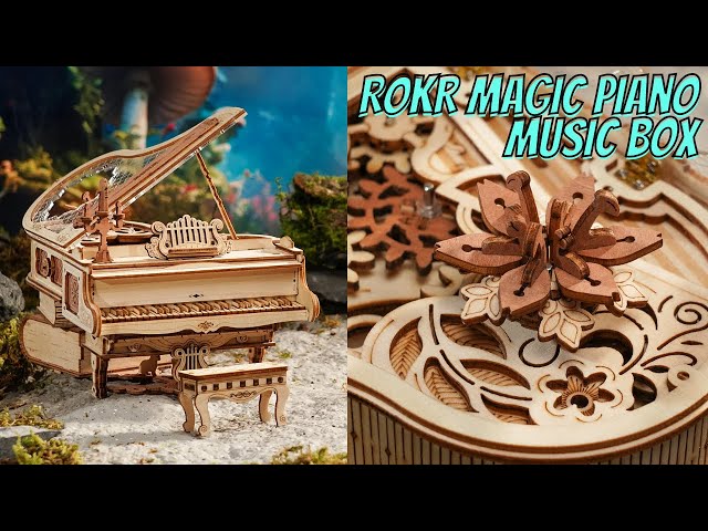 ROKR Magic Piano Mechanical Music Box, 3D Wooden Puzzle