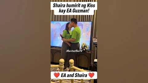 OMG! SHAIRA DIAZ HUMIRIT NG KISS KAY EA GUZMAN!❤️ #shairadiaz #eaguzman #shorts @MaritesAkoTV