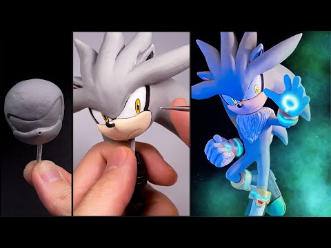 Видео: Серебряный хеджхог с глиной /Sonic хеджог [kiArt]