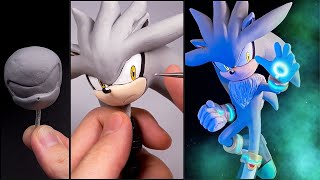 Remake Silver the Hedgehog with Clay /Sonic the hedgehog [kiArt]