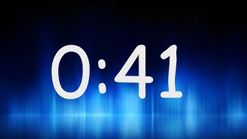 41 Second Timer - Countdown from 41 to 0