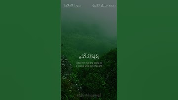 وسخر لكم مافي السموات ومافي الأرض جميعا منه - #محمد_خليل_القارئ - #سورة_الجاثية #حالة_واتس