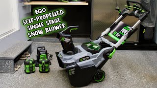 EGO Self-Propelled Single Stage Snow Blower (SNT2125AP) - Unboxing