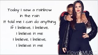 Video thumbnail of "DJ Khaled ft. Demi Lovato - I Believe (Lyrics)"