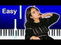 Laufey - Bored (EASY Piano Tutorial)