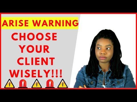 Arise.com WARNING?: Choose your client wisely!!! | Work-At-Home Jobs 2020