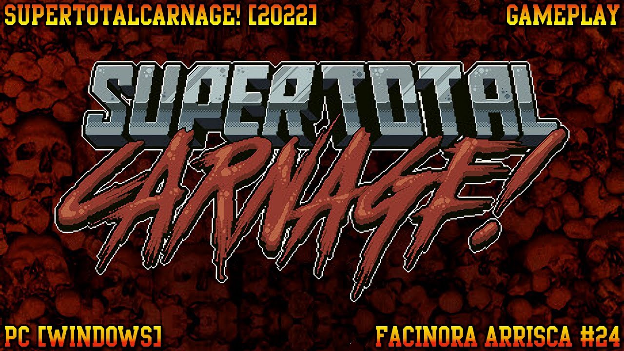 O frenético jogo tipo Vampire Survivors, SuperTotalCarnage, está