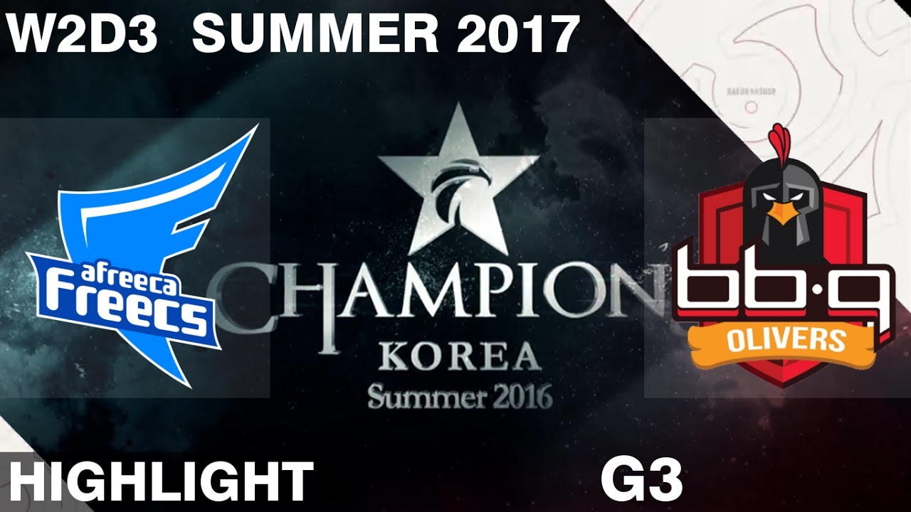 AFS vs BBQ | Game 3 | HIGHLIGHTS | LCK SUMMER 2017 | Afreeca Freecs vs bbq OLIVERS