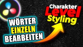 KREATIVE Text Effekte mit CHARACTER LEVEL STYLING 🎨 DaVinci Resolve Fusion Modifier Tutorial