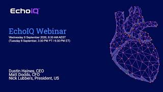 Echo IQ Investor Briefing - September 9 2026