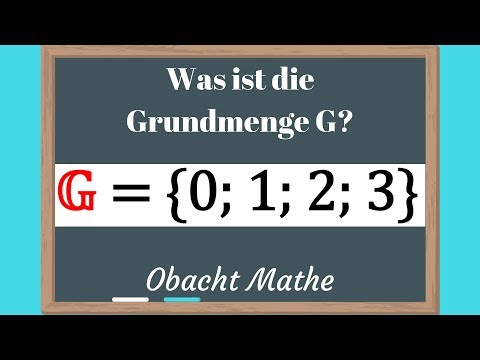 Grundmenge Zeichen