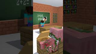 Pigman Eating In Herobrine Classroom #Shorts