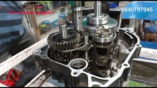 Bajaj pulsar 150 ug4 |Gearbox assembly how to fit crankshaft