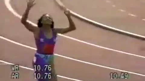 W 100m - Florence Griffith-Joyner - 10.49 - Indianapolis (USA) - 1988 - World Record
