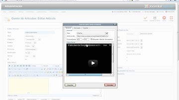 Insertar un video de Youtube en Joomla 2.5 - Tutorial en Español