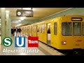 Berlin Alexanderplatz: S-Bahn, Underground, Tram at night