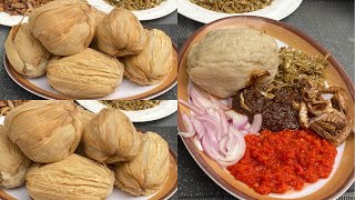 ORIGINAL AUTHENTIC GA KENKEY RECIPE | LET’S MAKE SOFT GA KENKEY / DOKUNO WITH RED PEPPER SAUCE screenshot 5