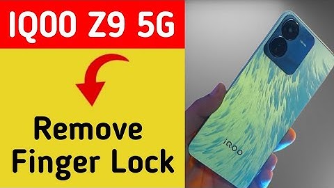 IQOO Z9 5G me fingerprint kaise hataye, how to remove fingerprint lock in IQOO Z9 5G