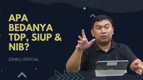 #Konsulizin - "Apa Bedanya TDP dan NIB?"