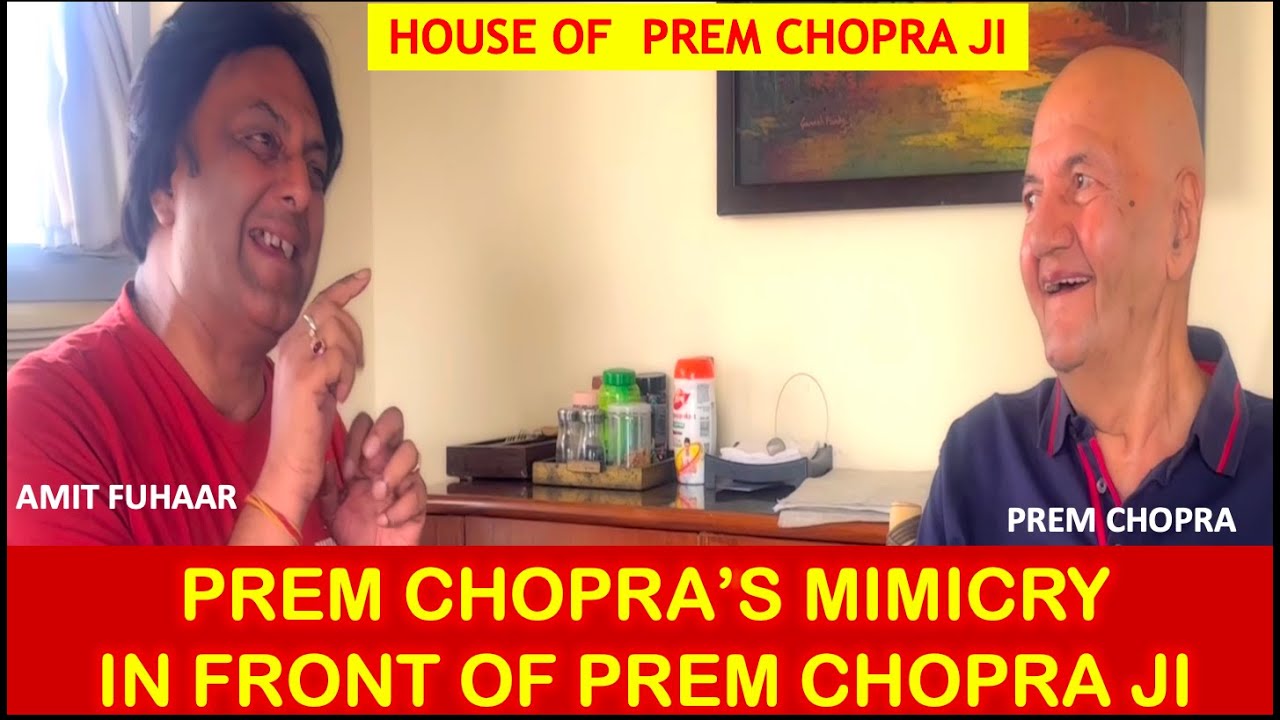 Prem Chopra Mimicry in front of Prem Chopra  Mimicry of Bollywood Actors  Bollywood  Celebrity