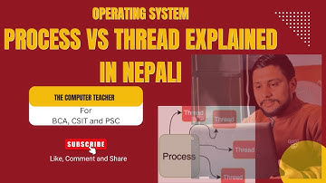 Process vs Thread Explained in Nepali | Key Differences | OS Tutorial CSIT l – The Computer Teacher