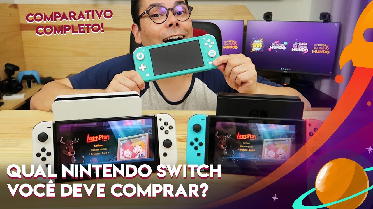 Nintendo Switch x Switch OLED x Switch Lite: todas as diferenças entre os  consoles, Guia de Compras