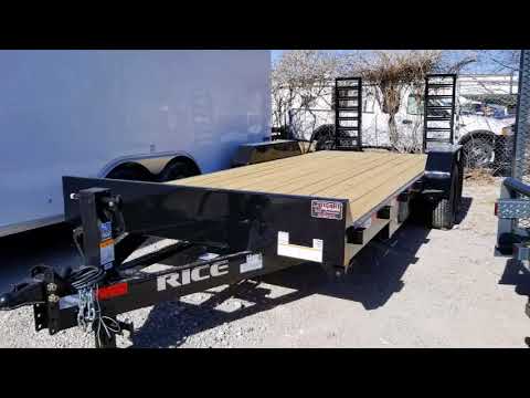 Rice 82 x 20 Equipment 14K Magnum Trailer Tutorial by Hitch It Trailers in  Tulsa, OK