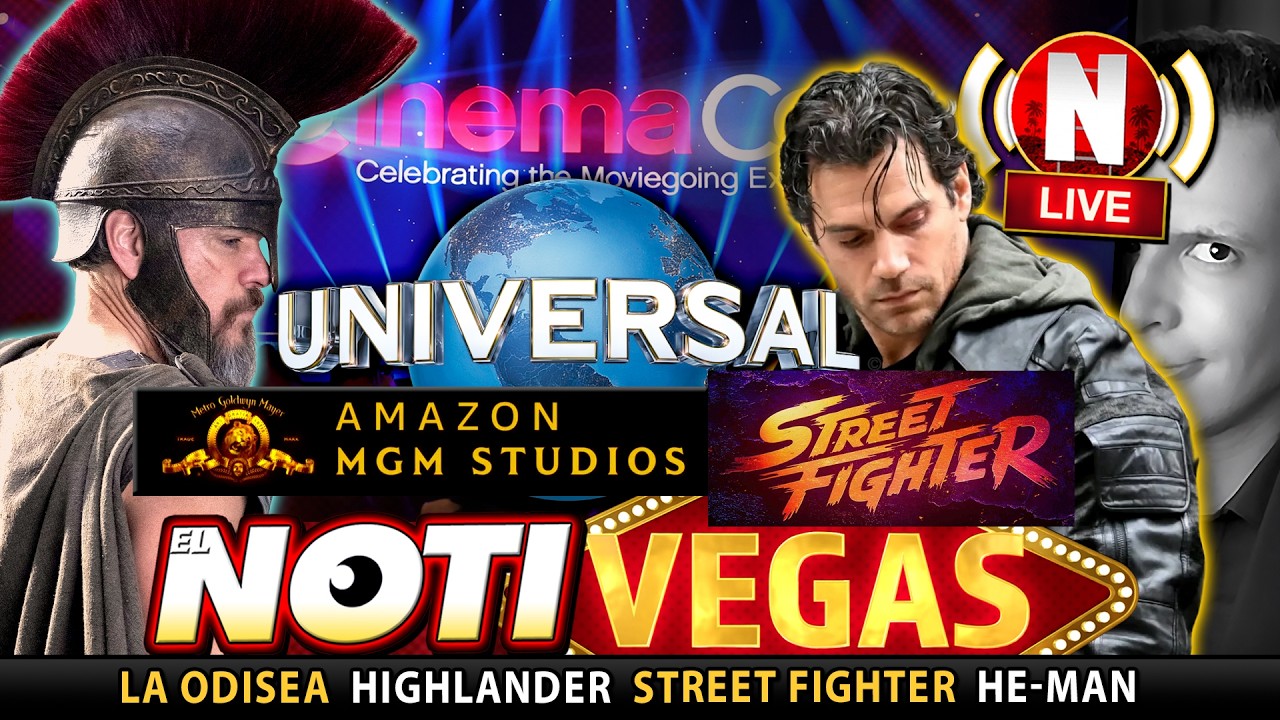 ¡Paneles UNIVERSAL y AMAZON MGM en CINEMACON! HIGHLANDER, LA ODISEA, HE-MAN... Bonus: STREET FIGHTER