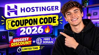 Hostinger Coupon Code 2026 🔥 | Biggest Discount + Free Domain (Limited Time)
