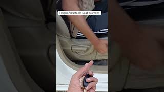 Height adjustable Seat in Honda amaze #automobile