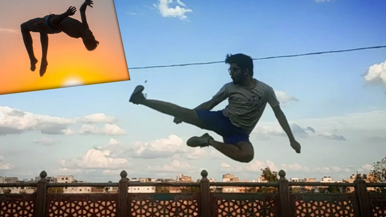 Martial Arts Backflip Flying Kick Front Handspring Back