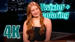 Sadie Sink Interviews 4K Scenepack With Coloring For Edits MEGA