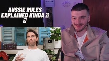 British Guy Reacts to Aussie Rules Explained kinda 🤣🏈 - Jimmy Rees