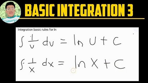 Basic Integration Rules | Part 3 | Logarithmic and Exponential Function