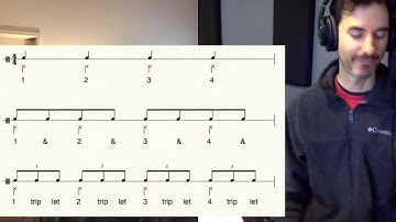 Quarter note anchor 8th note triplets and counting and breathing with Manolo