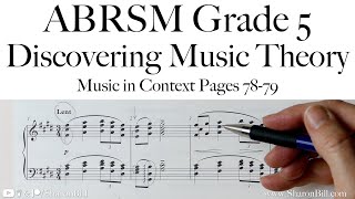 ABRSM Discovering Music Theory Grade 5 Music In Context Pages 78 - 79 with Sharon Bill