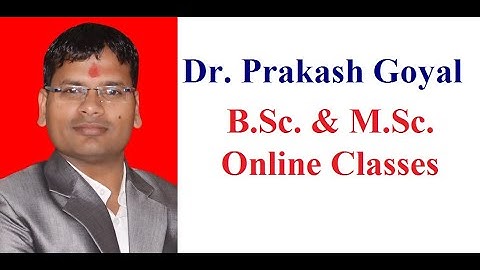 M.Sc mathematics classes by Dr. Prakash GOYAl,  Rajasthan university previous year solved paper