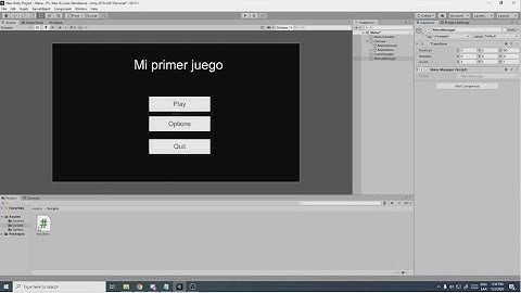 ULIMA - Unity desde cero: Cap 2 - Botones y Menú