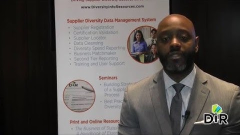 DIR Seminars: Building Strategic Phases of a Supplier Diversity Process Video