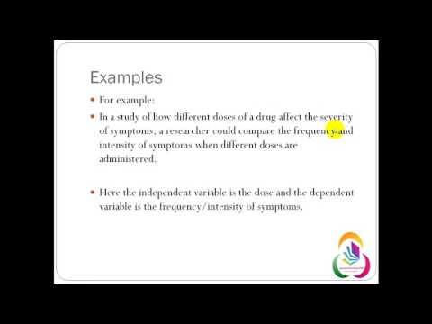 Dependent Variables and Independent Variables