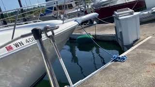 34 Hunter 1987 engine start up Yanmar diesel