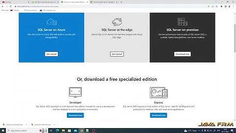 How to download Microsoft SQL Server 2022 Express Edition installation setup file