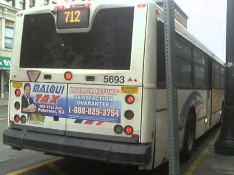 New Jersey Transit: 2010 NABI 40-SFW #5693 on the 712 Bus. - YouTube New Jersey Transit: 2010 NABI 40-SFW #5693 on the 712 Bus. - YouTube