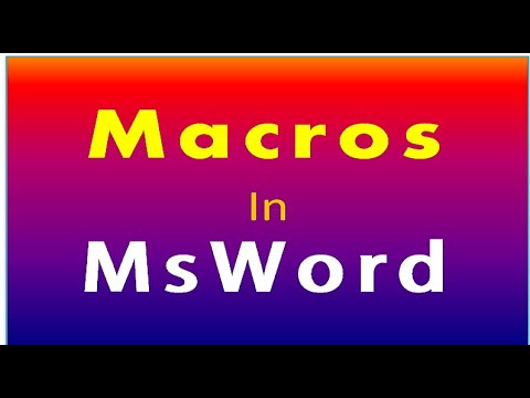 How we can Record a Macro in Ms Word | Learn in Hindi | Macros in Ms ...