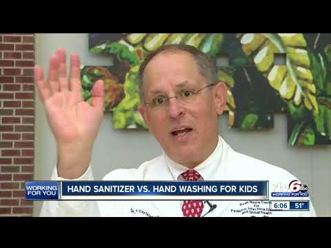 Study says hand sanitizer is safer than washing hands for kids