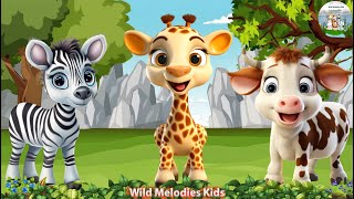 Cute Little Farm Animal Sounds: Giraffe, Zebra, Cow, Pig, Dog, Cat, Horse - Animal sounds