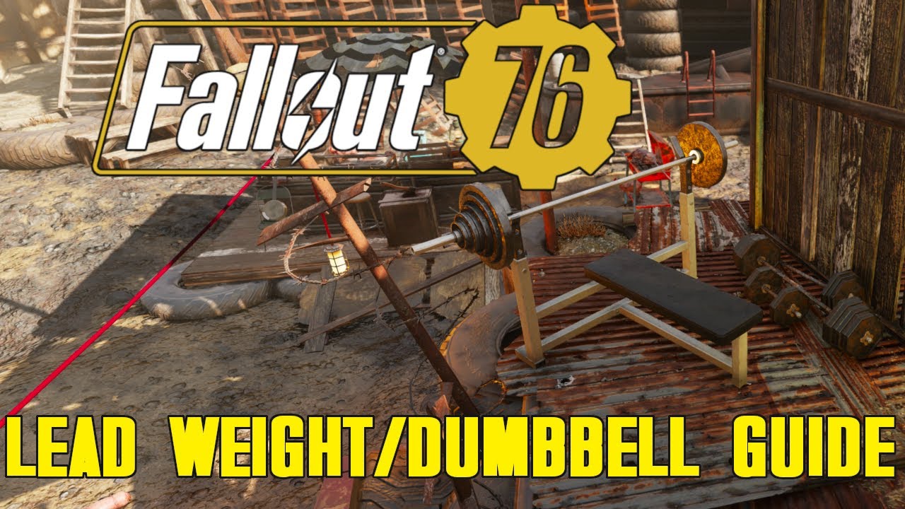 Fallout 76, All Lead Weight/Dumbbell Locations! - YouTube